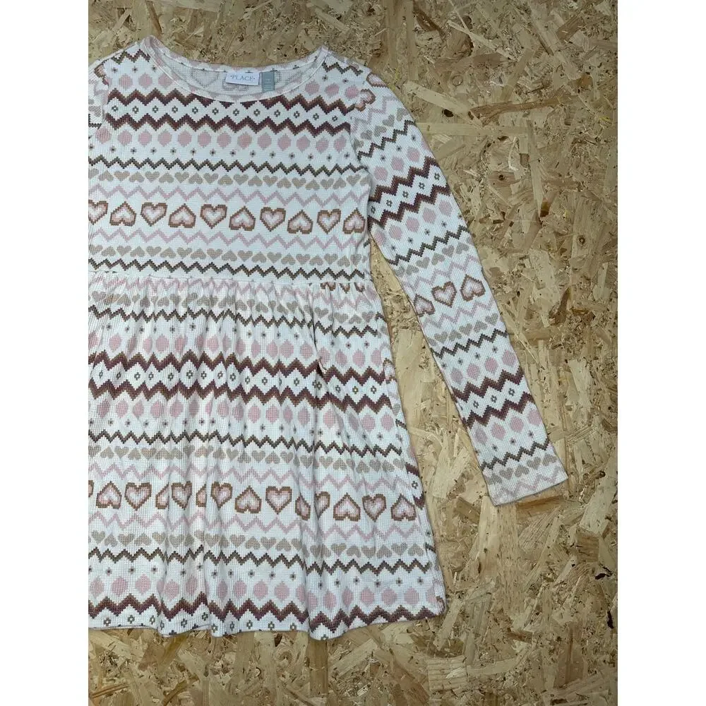 The Children’s Place Girls Kids Youth Long Sleeve Multicolor Dress Sz 14 - Picture 2 of 5
